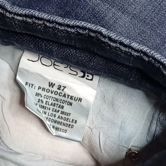 Joe's Provocateur Denim Jeans sz 27 - Picture 5 of 7